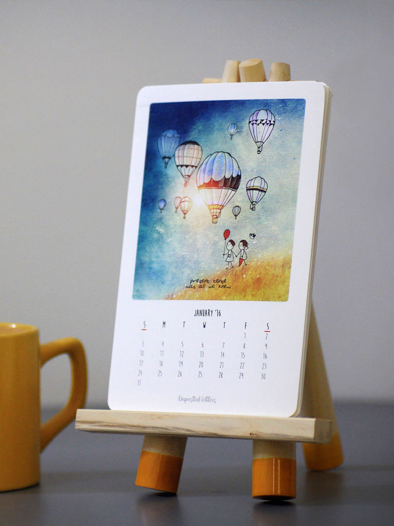 Arty Calendar Unposted Letters Limited Edition