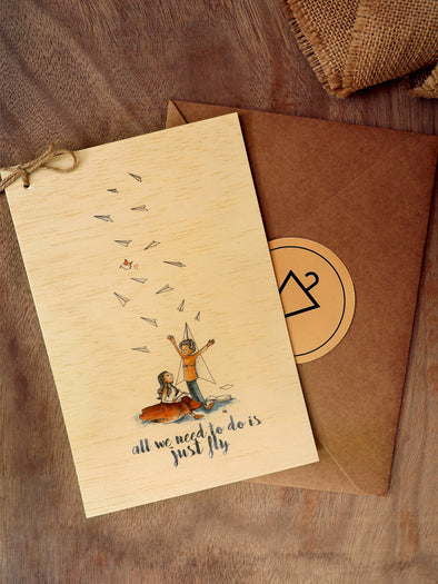 Print on Wood - Just Fly