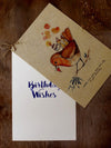 Wishing Card - Print on Wood - Candles love (B'day) - Unposted Letters Store - 4