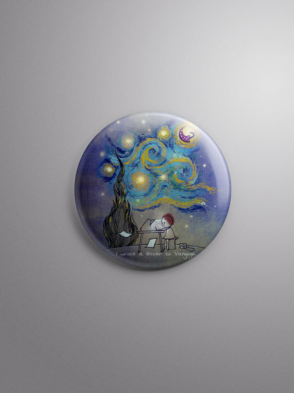 Illustrated Badge - 'Letter to van Gogh'