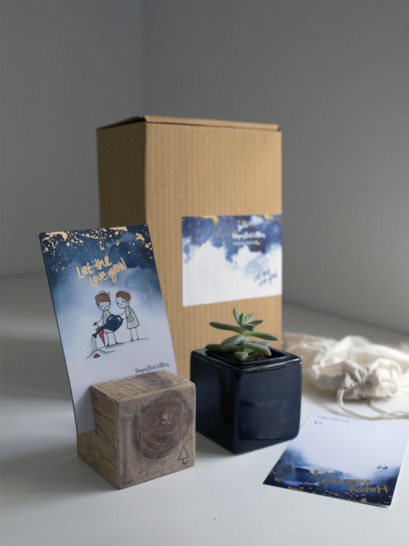 Let the love grow -Full edition Valentine's day gift box[Plant included]