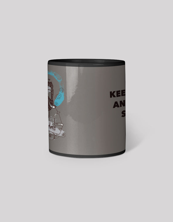 Black Coffee Mug - Keep Calm and Stay Salty